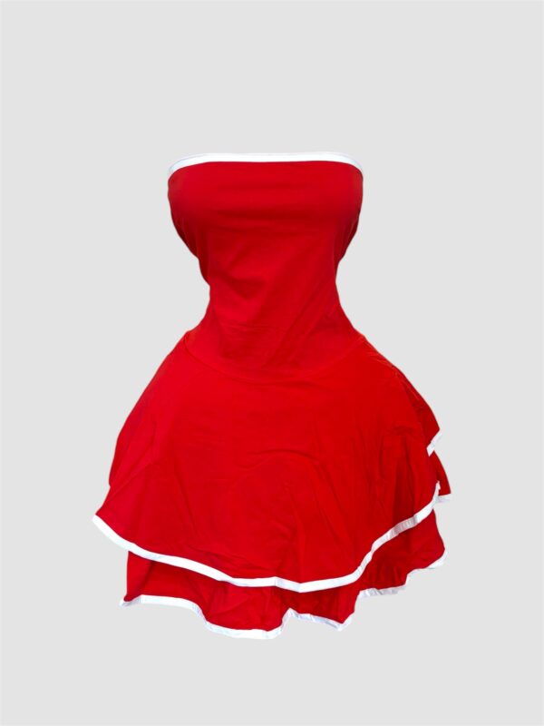 Xo chic red ruby dress-premium female boutique in accra