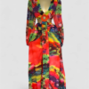 Xo chic blush bloom maxi dress-premium boutique Accra
